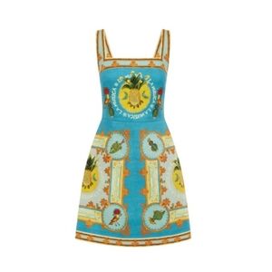 Alemais La Musica Mini Vibrant Blue and Yellow Mini Dress Us4